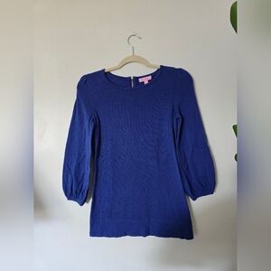 Lilly Pulitzer Size Small Blue Knit Top
